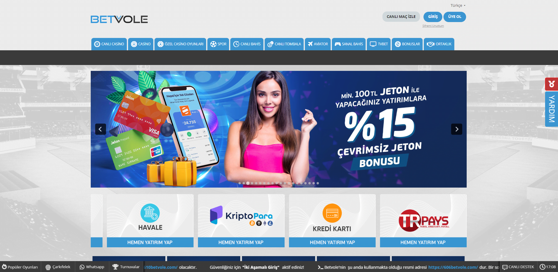betvole-giris
